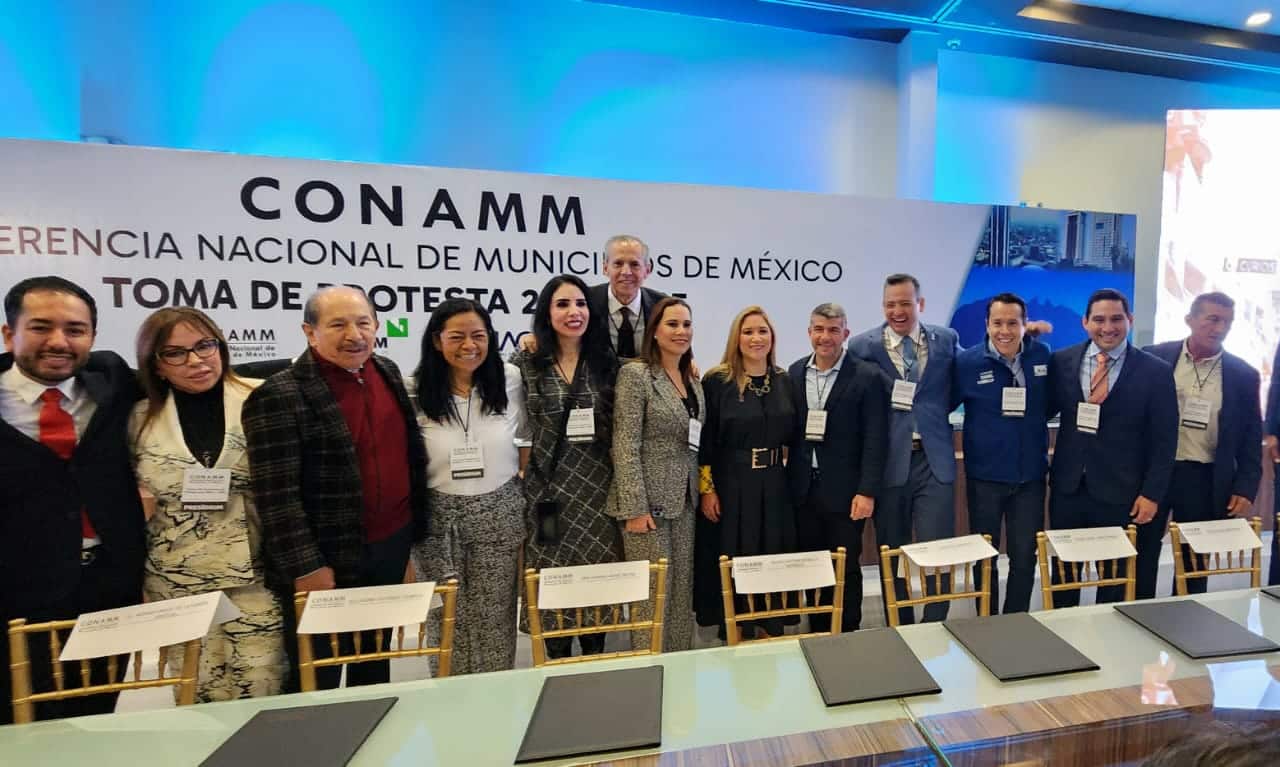 Gerardo Vargas en el evento realizado por la Conferencia Nacional de Municipios de México.