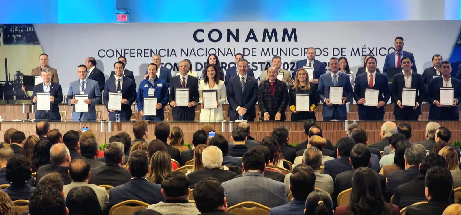 Gerardo Vargas en el evento realizado por la Conferencia Nacional de Municipios de México.