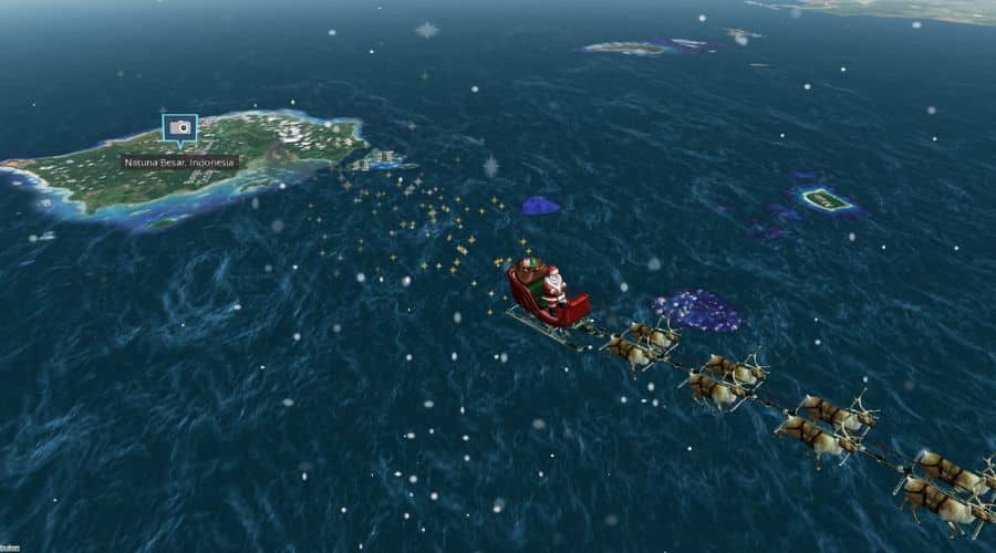 Recorrido Norad de Santa Claus