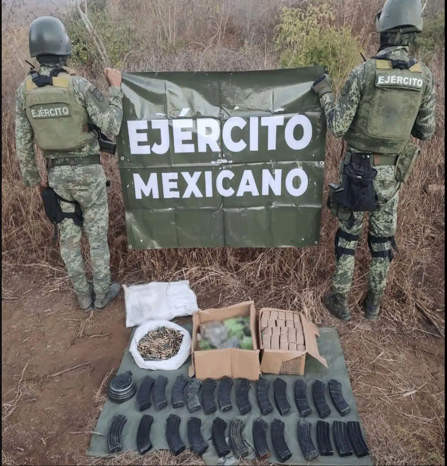 Ejército asegura drogas y armas en Sinaloa