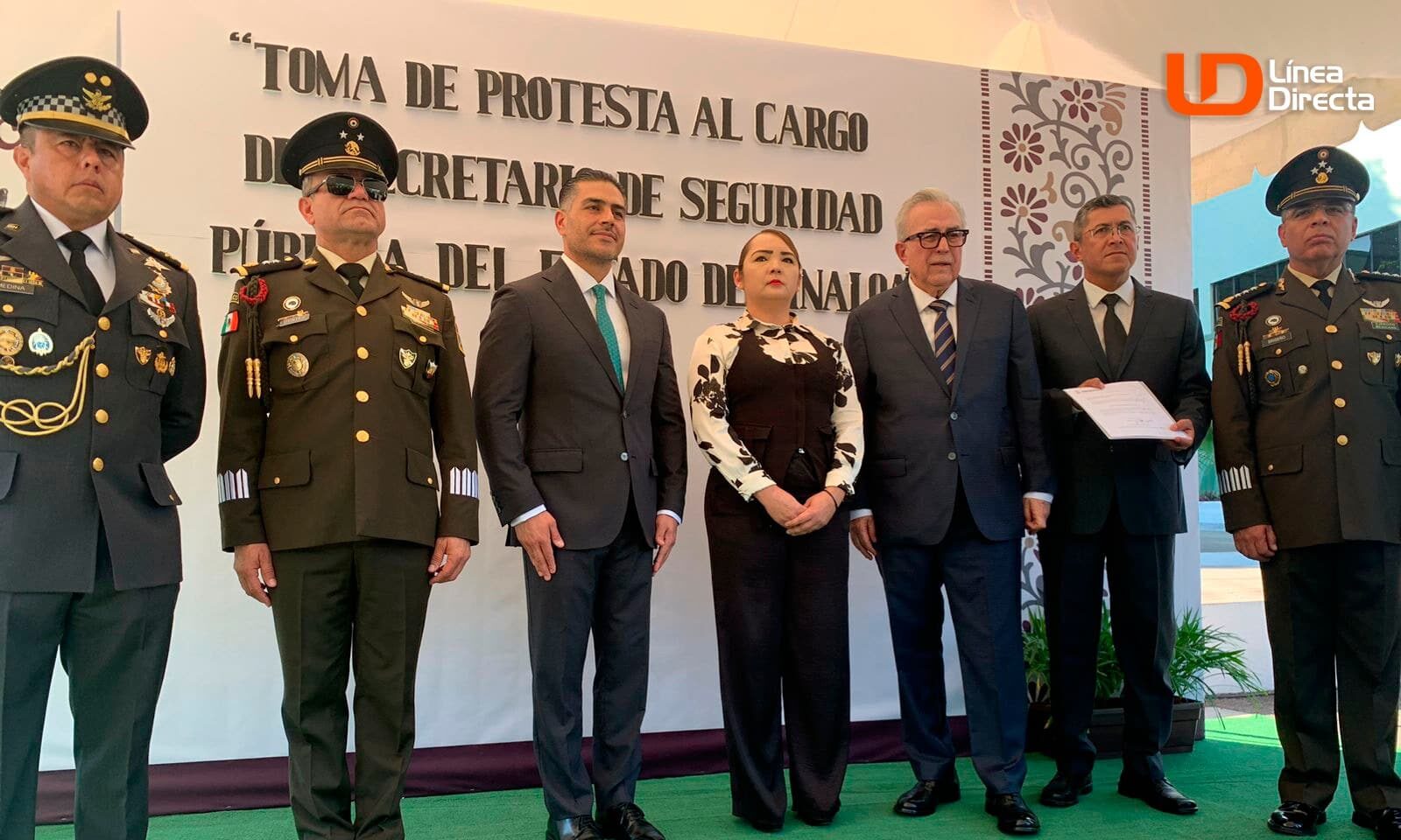 El mandatario estatal le dió la bienvenida al nuevo secretario de Seguridad en Sinaloa, Oscar Rentería Schazarino