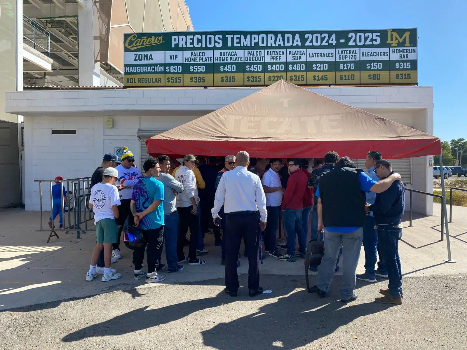 En orden la venta de boletos en Chevron Park de Cañeros de Los Mochis