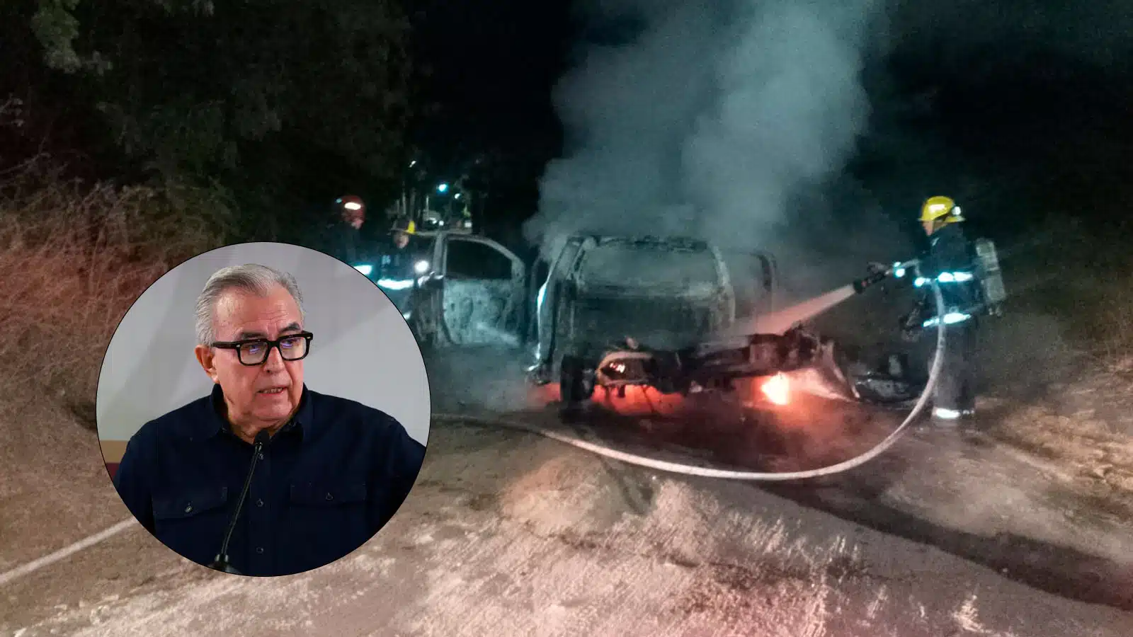 Explosión de auto en Culiacán fue por un petardo, Rocha