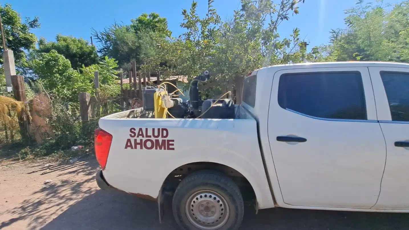 Unidad de fumigación de Salud Ahome.