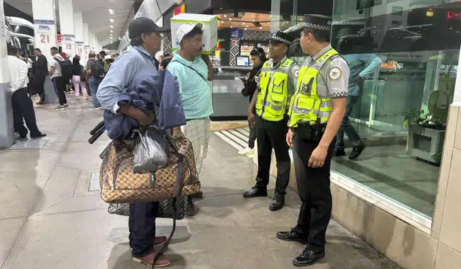 Guardia Nacional en centrales de autobús