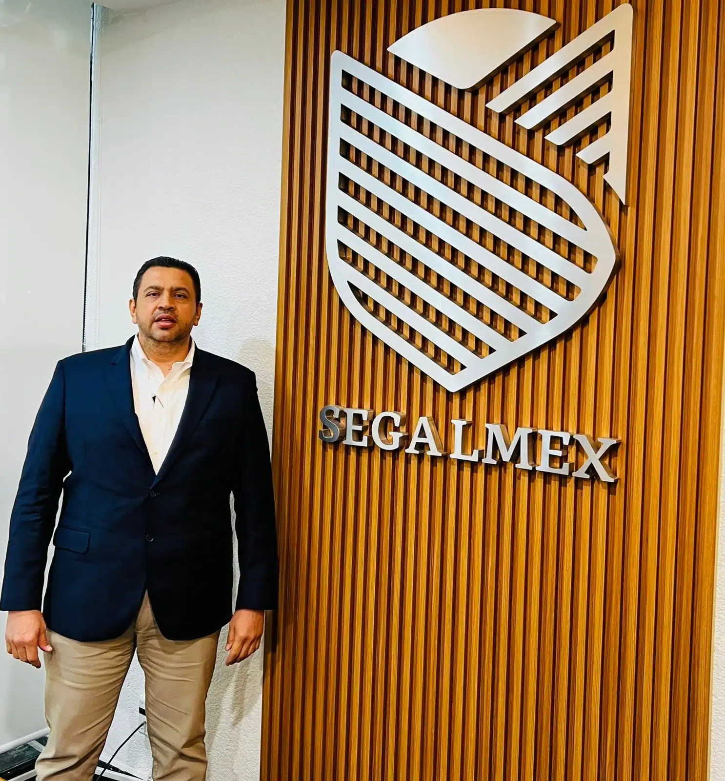 Ismael Bello Esquivel, secretario de Agricultura y Ganadería del Gobierno del Estado, en las instalaciones de Segalmex en CDMX.