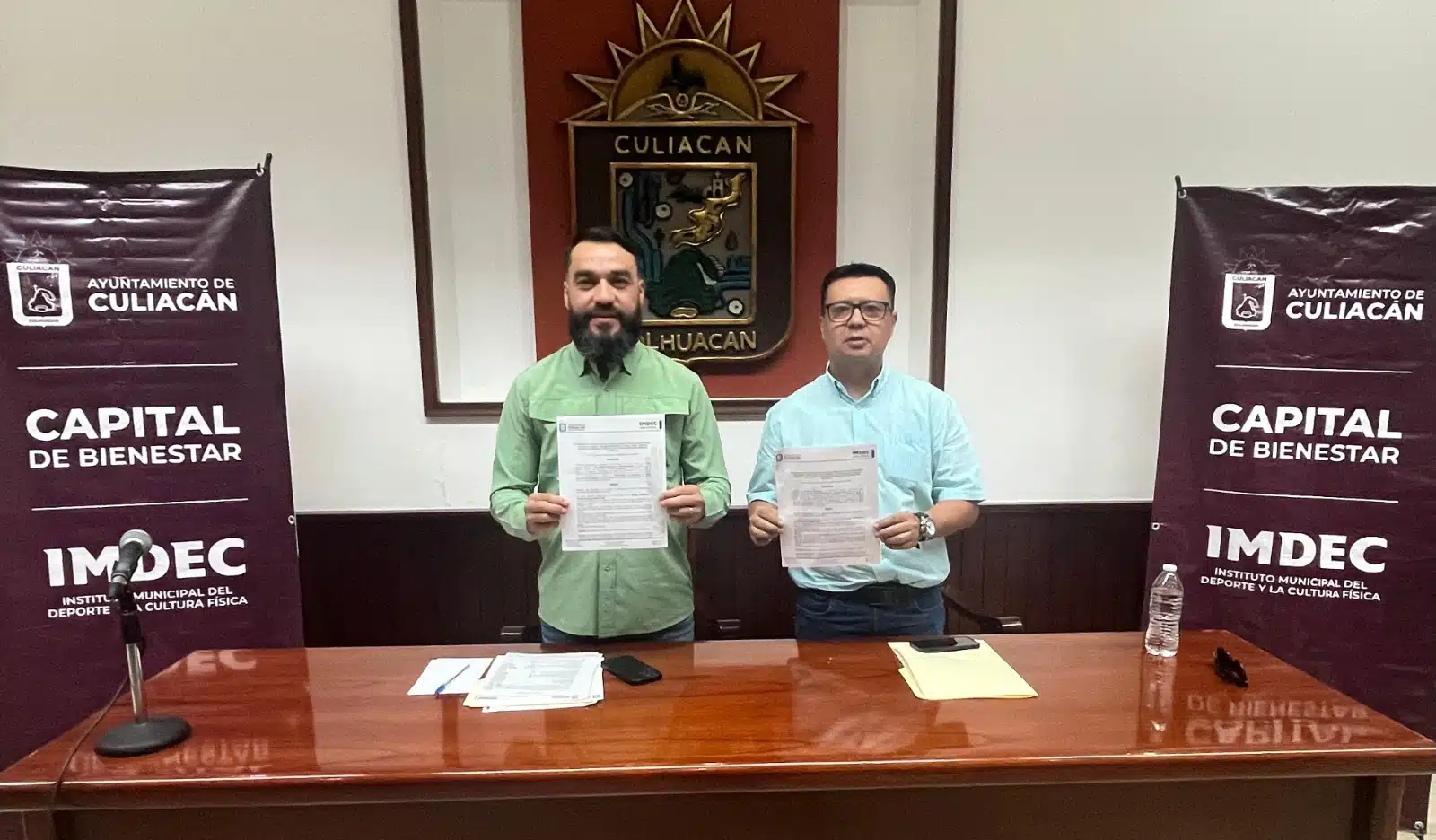 José Alberto Beltrán e Iván Esparza anuncian la apertura de convocatoria de becas deportivas