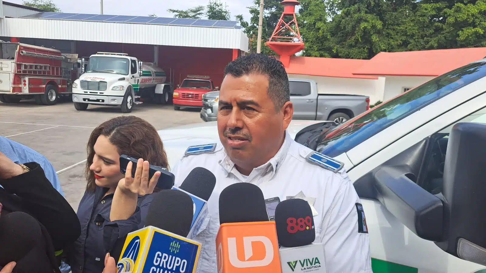 El secretario de Seguridad Ciudadana en Guasave habla con Línea Directa y otros medios de comunicación