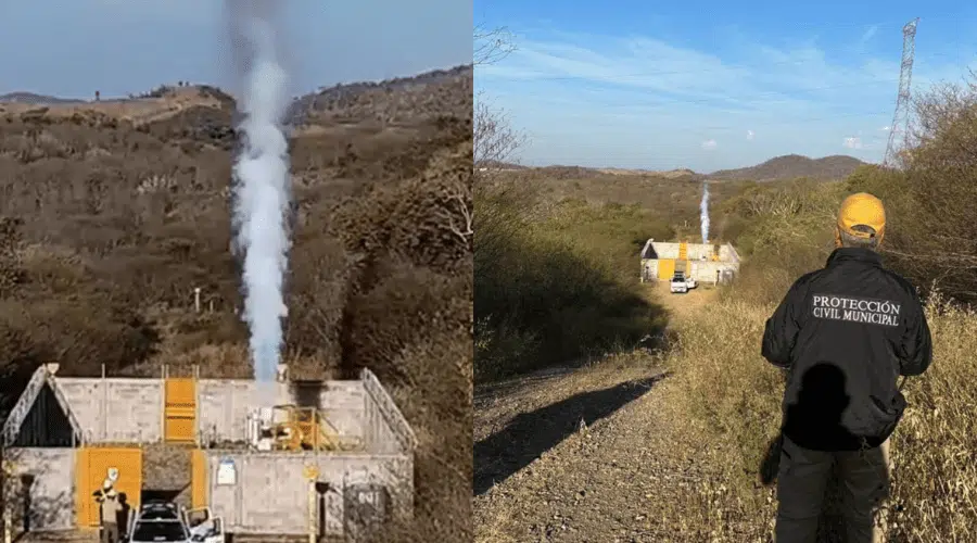 Liberan presión en ducto de gas natural en El Chilillo, Mazatlán