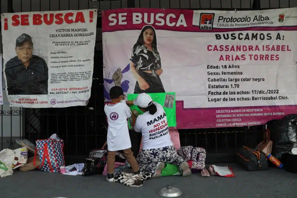 Madres de Chiapas inician huelga de hambre; exigen justicia por desapariciones y feminicidios