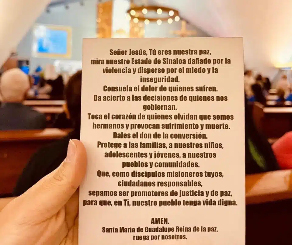 Plegaria de familiares para la localización de Víctor Manuel Sánchez Leó