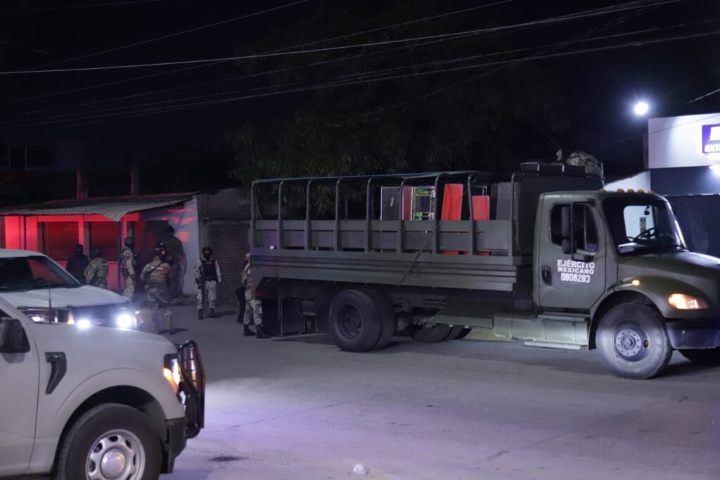 Operativo del Ejército Mexicano contra máquinas de juego en Mazatlán