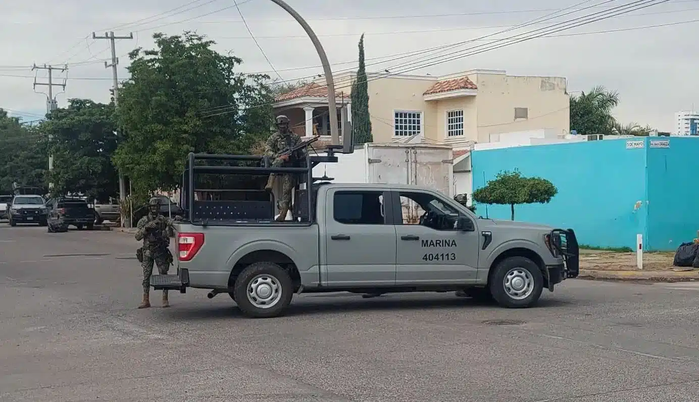 Elementos de la Marina en Los Mochis