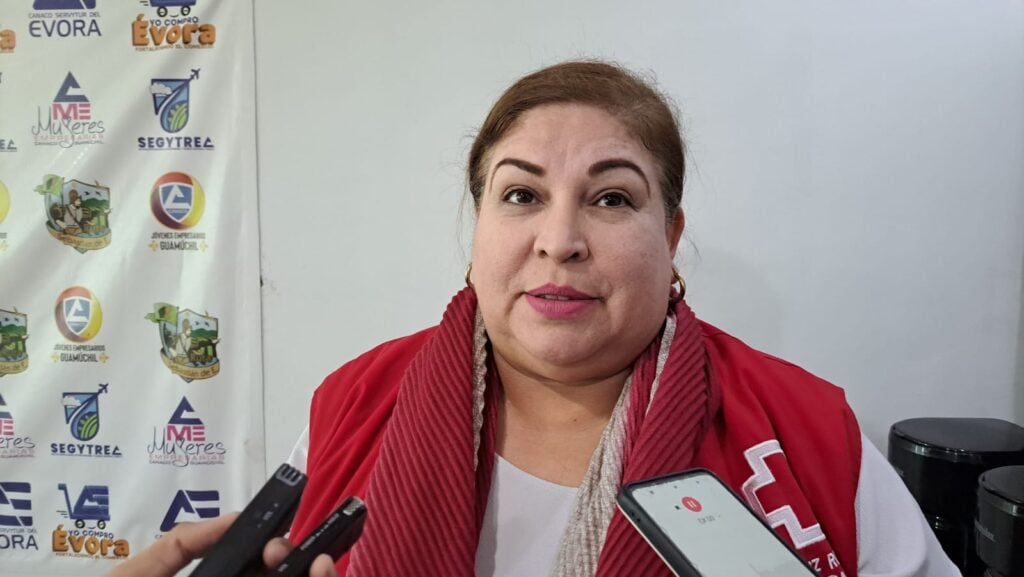 Silvia Aidé Corral, presidenta del patronato de Cruz Roja Guamúchil.