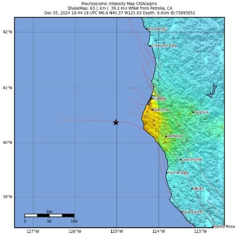 Sismo en California