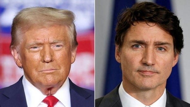 Donald Trump se burla de Justin Trudeau y lo llama “gobernador del gran estado de Canadá”