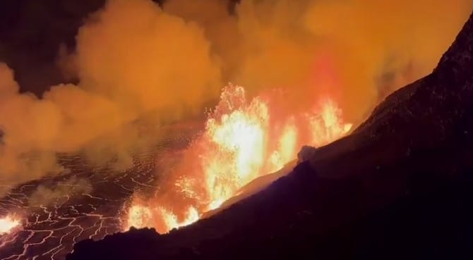 VIDEO: Volcán Kilauea entra en erupción y provoca activación de alerta naranja en Hawái