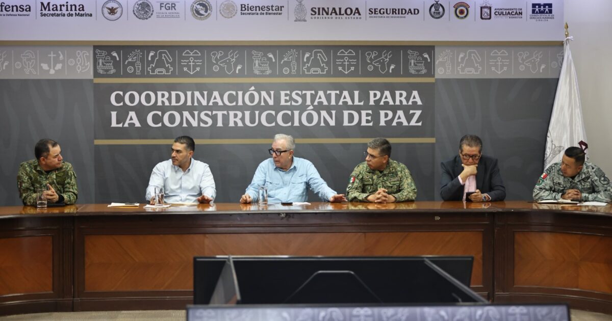 Rocha Moya 和 García Harfuch 评估锡那罗亚州战略运营的结果 Rocha Moya 和 García Harfuch 评估锡那罗亚州战略运营的结果