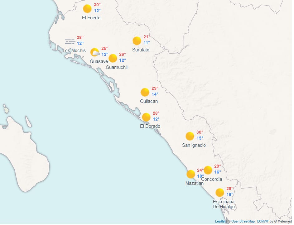 clima sinaloa navidad 2024