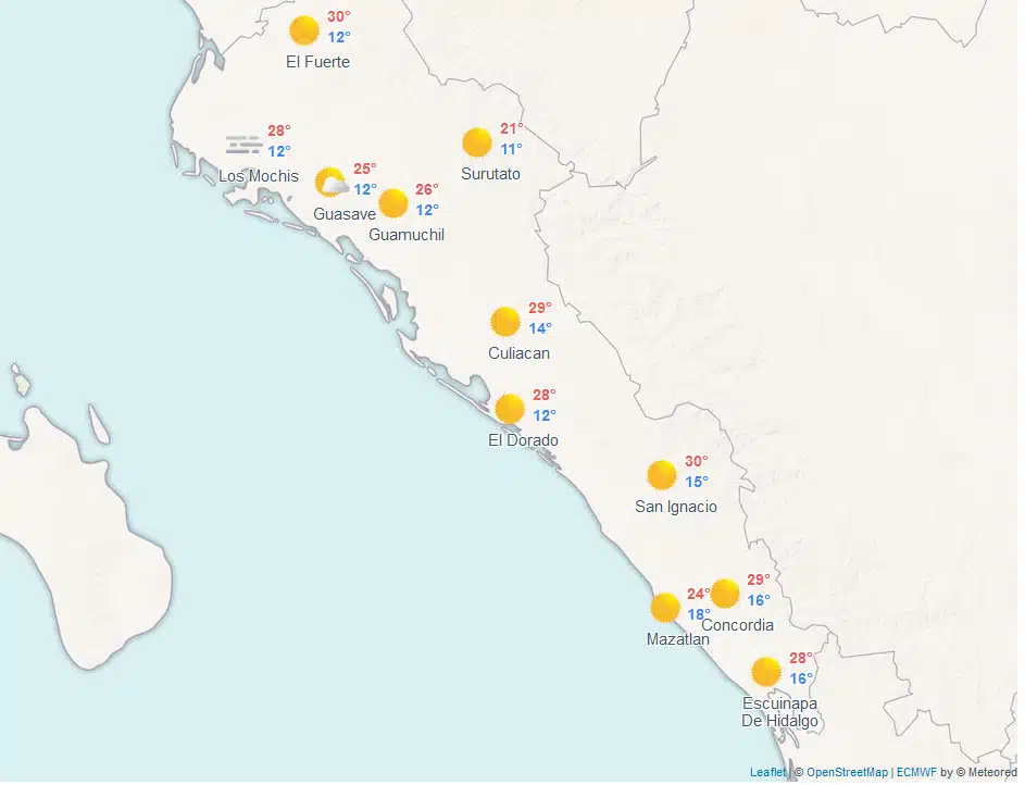 clima sinaloa navidad 2024