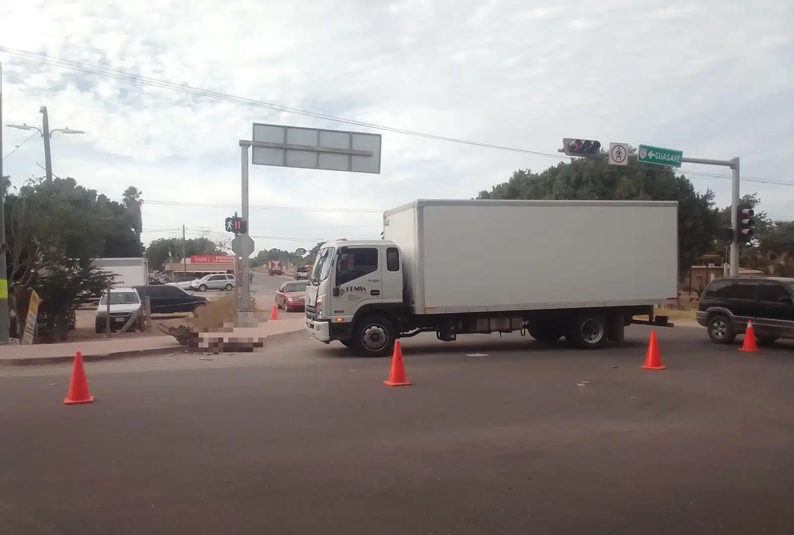 Accidente en Ruiz Cortinez