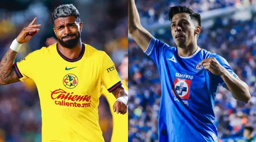 Jugadores de América vs Cruz Azul