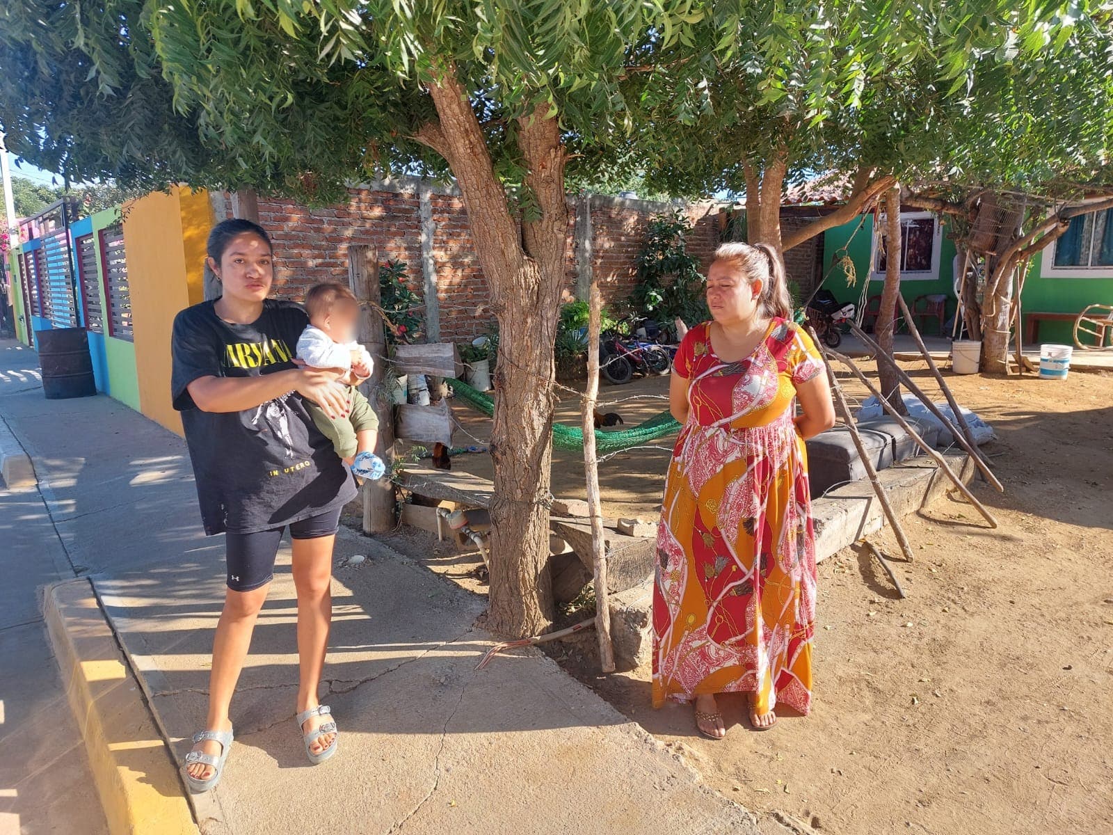 Habitantes de la comunidad de El Chilillo