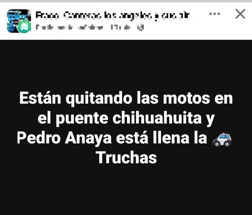 Posteo de Facebook