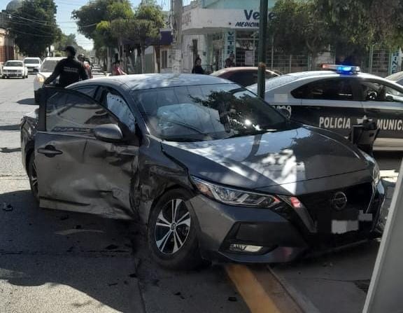 Choque automovilístico en la ciudad de Guasave