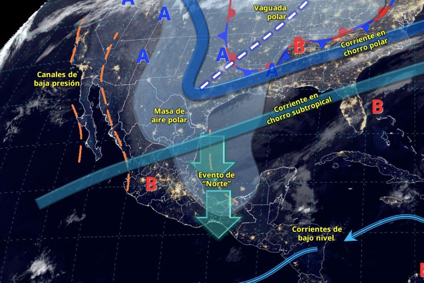 Aire polar correrá hoy por estas zonas de México