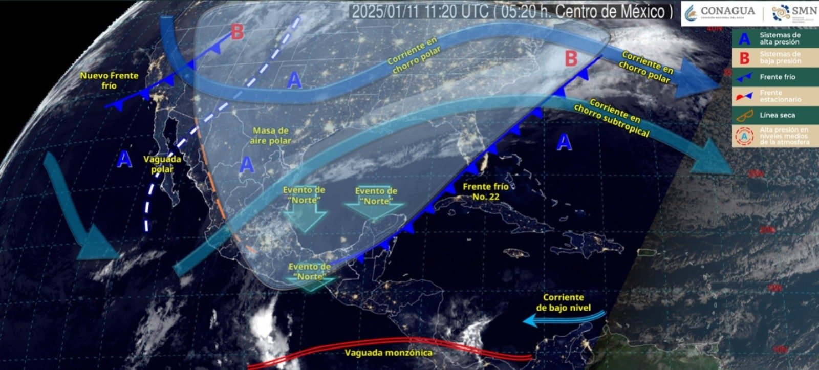 Así el impacto frente frio 22