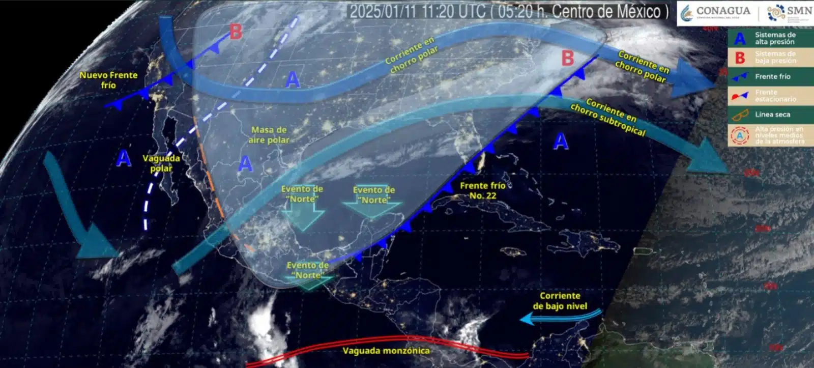 Así el impacto frente frio 22