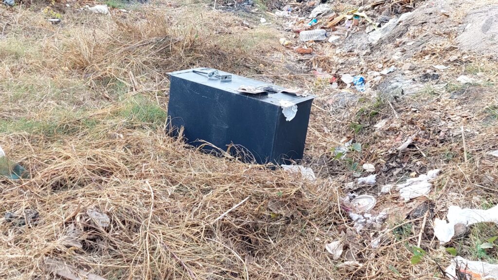 Caja fuerte abandonada en Culiacán