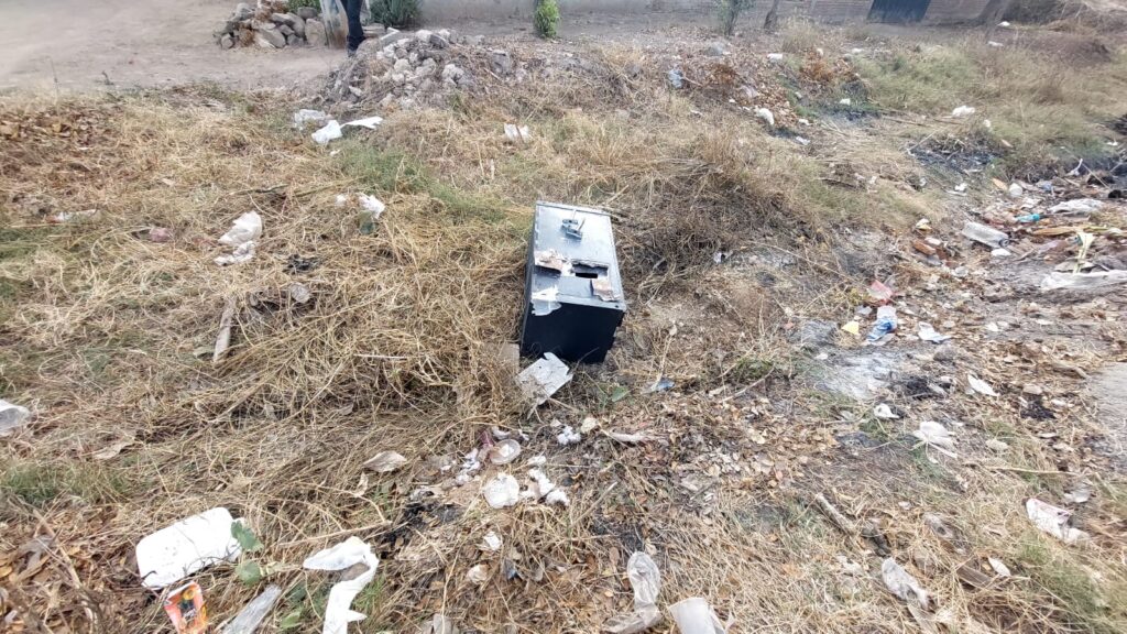 Caja fuerte abandonada en Culiacán