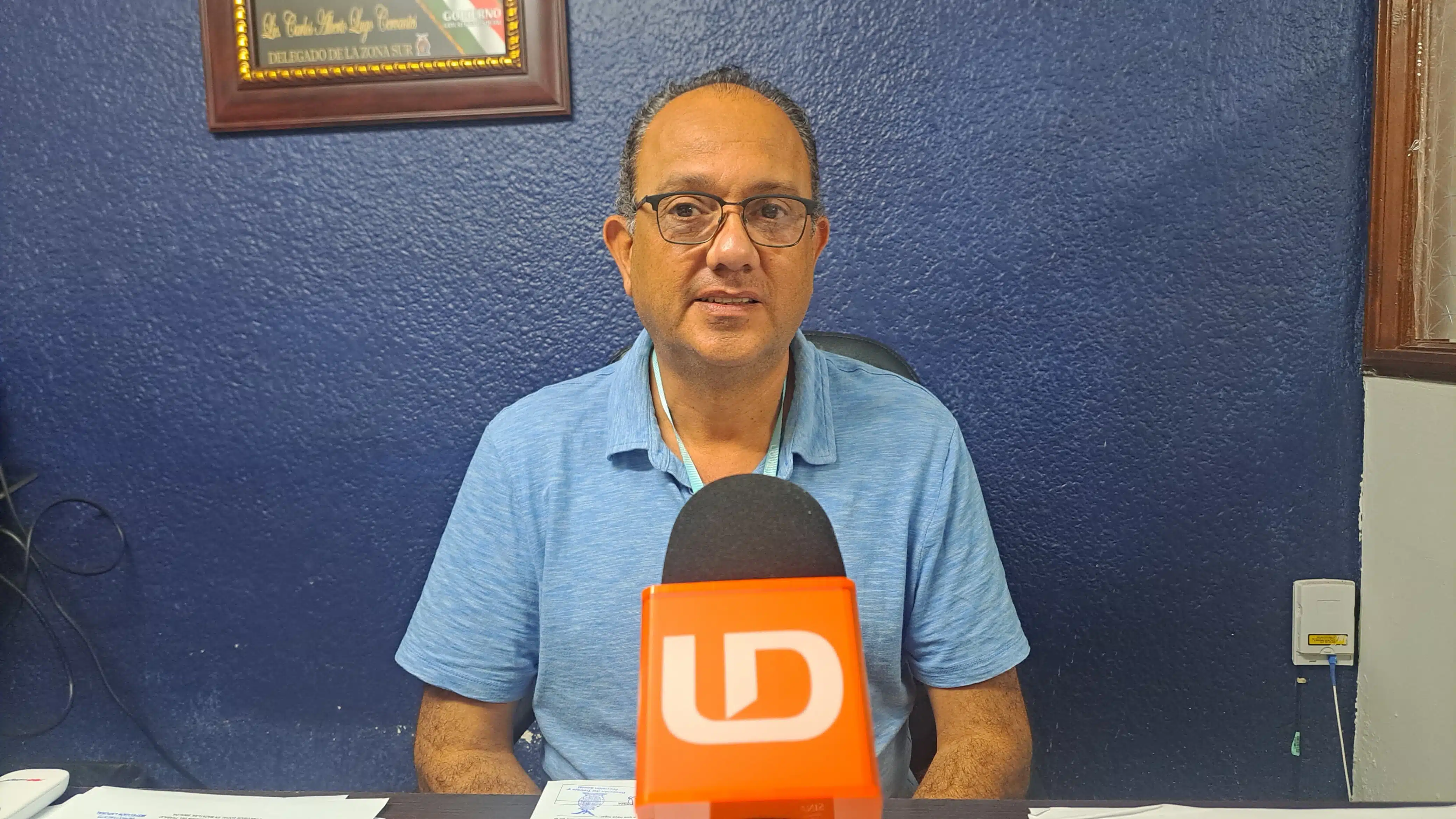 Carlos Alberto Lugo Cervantes, delegado de Trabajo y Previsión Social en la zona sur del estado