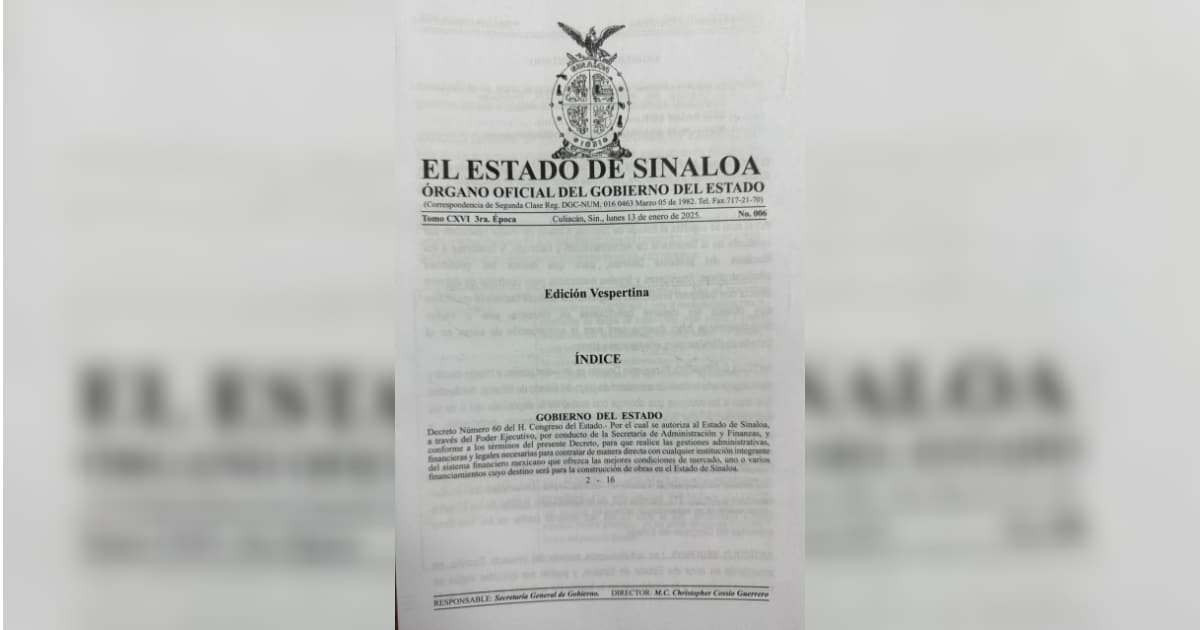 Diario Oficial de Sinaloa