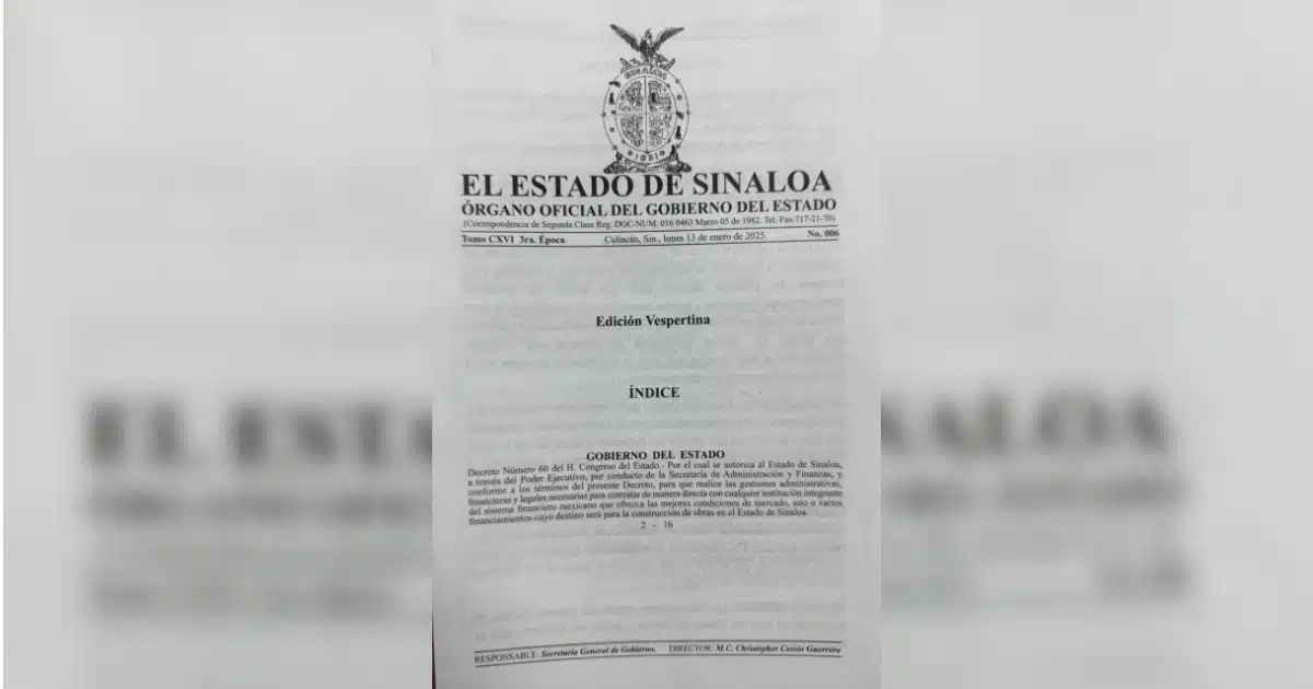 Diario Oficial de Sinaloa