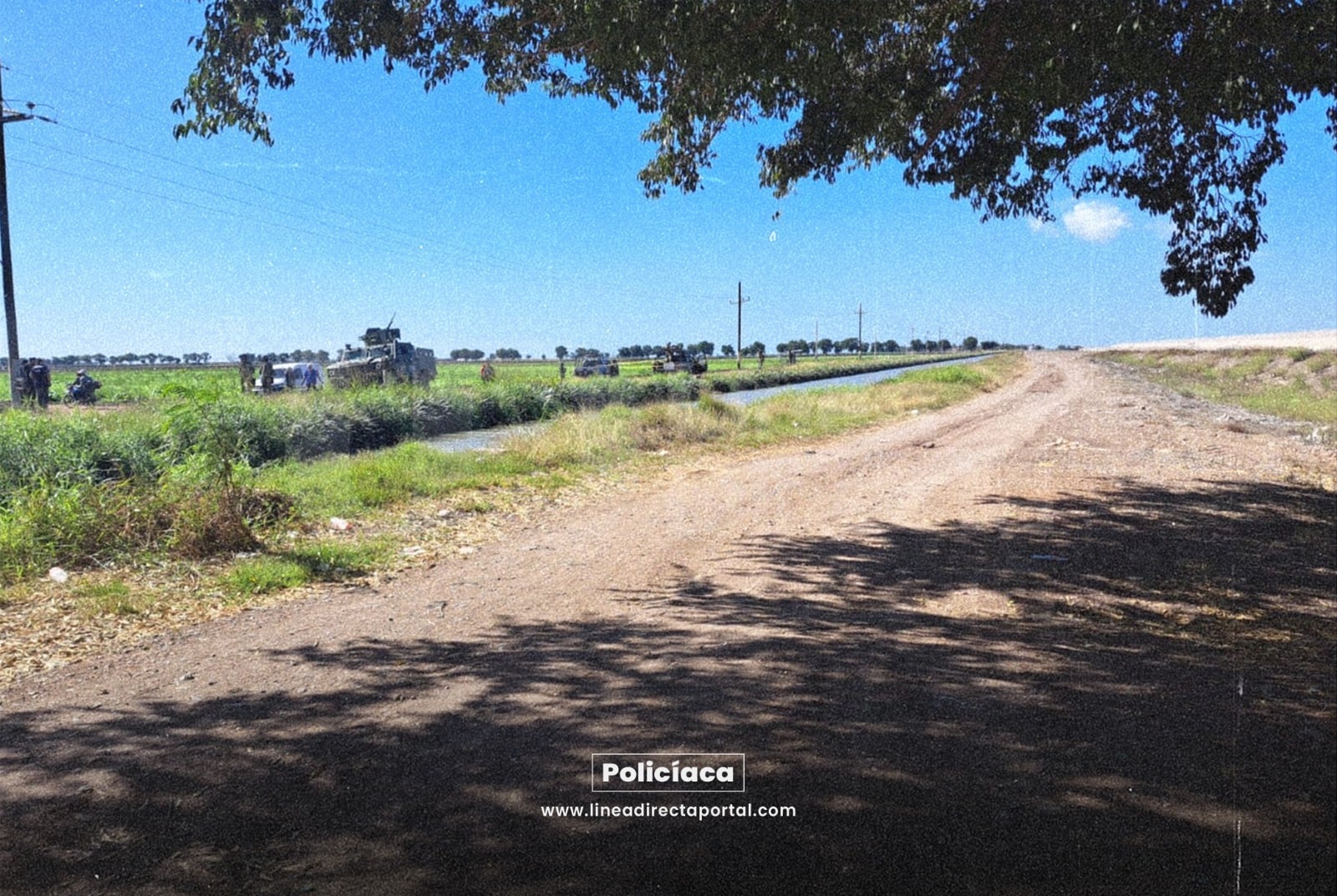 Caminos de la comunidad de Zapotillo donde se registró un enfrentamiento entre elementos del Ejército Mexicano y gatilleros