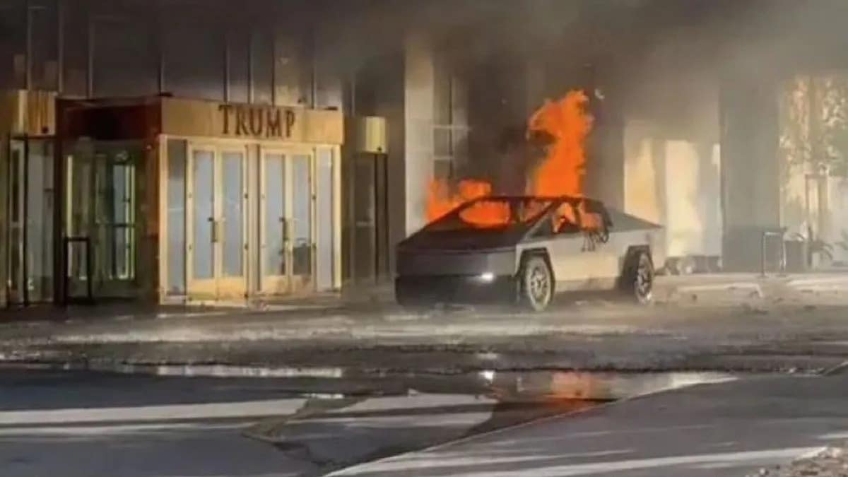 Explosión de Cybertruck frente a hotel de Trump en Las Vegas deja un muerto y varios heridos