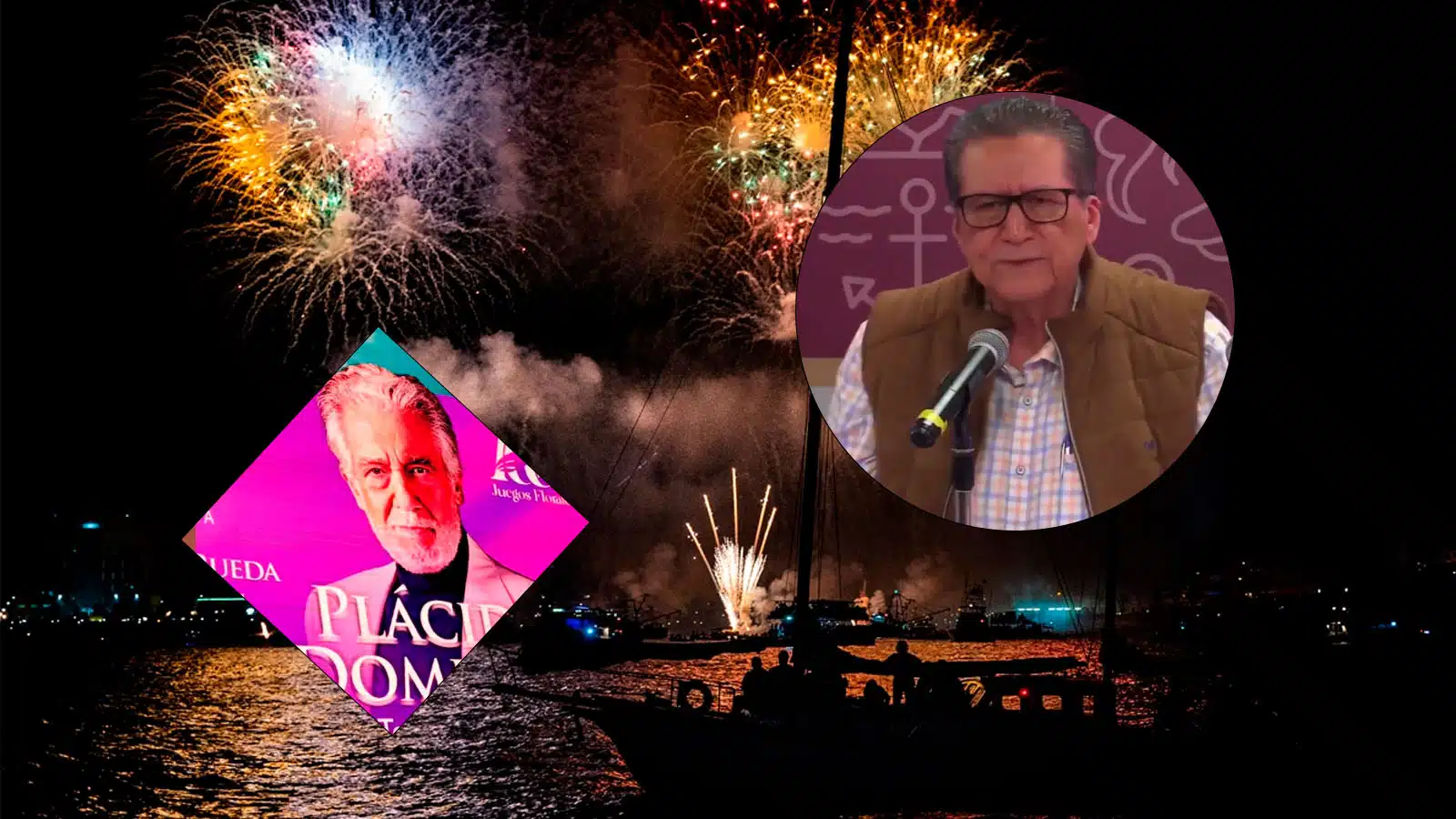 Feliciano Castro y Plácido domingo - edición de carnaval de mazatlán