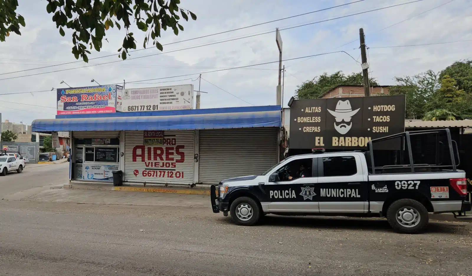 Hombre resulta herido en presunto asalto en purificadora de agua en Culiacán