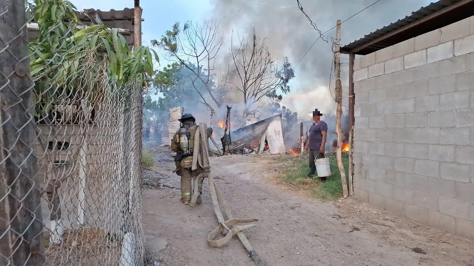 INCENDIO VILLA BONITA CULIACÁN VIVIENDAS PERDIDA TOTAL