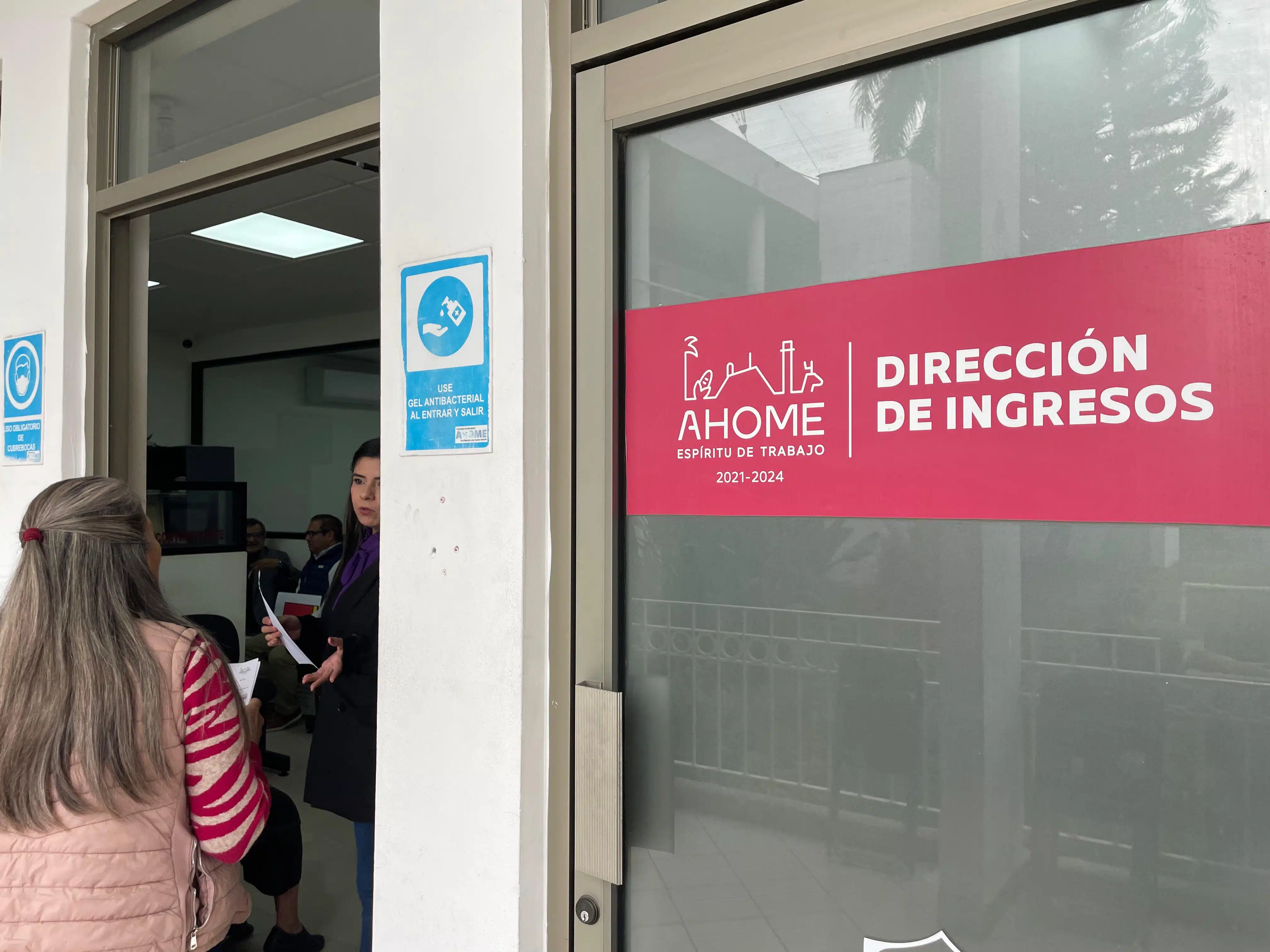 Área de dirección de ingresos en el Ayuntamiento de Ahome