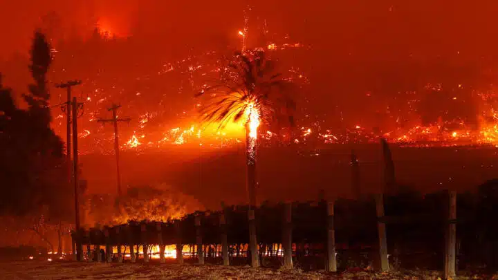 Incendio en Palasides, California, EU