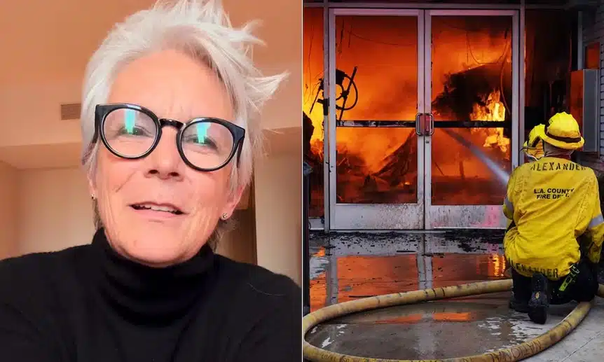 Jamie Lee Curtis y su familia donarán un millón de dólares tras incendios en Los Ángeles, EU