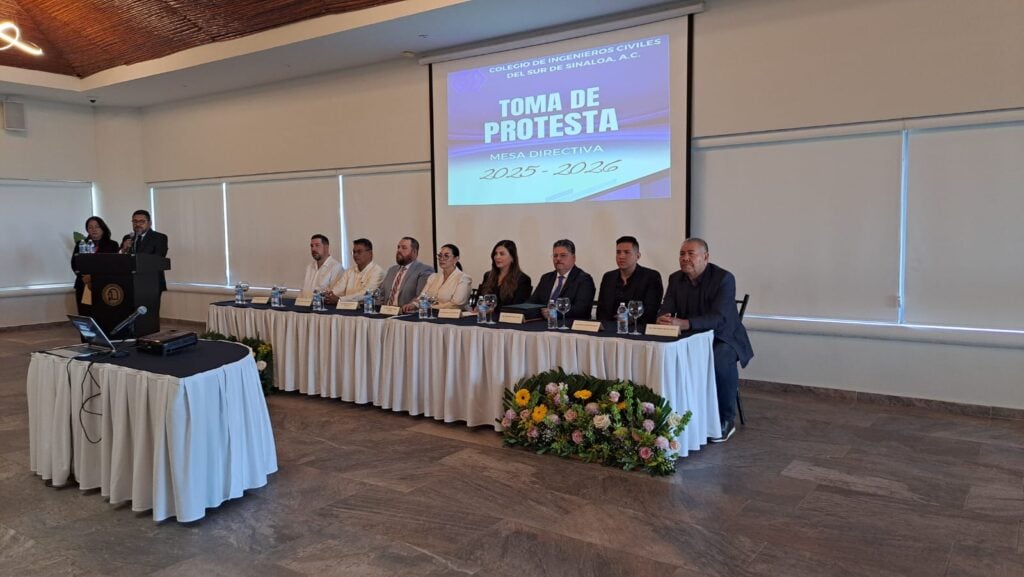 Jesús Abel Sánchez es el nuevo presidente del Colegio de Ingenieros Civiles del Sur de Sinaloa