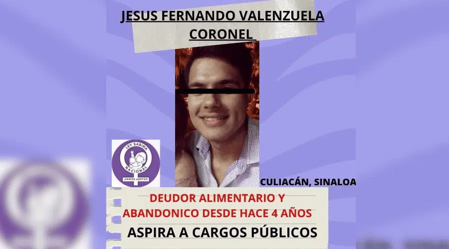 Jesús Fernando, presunto feminicida de Astrid y homicida de su hijo Dante, es deudor alimentario