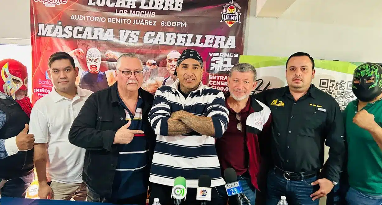 Rueda prensa del evento de lucha libre profesional “Máscara vs Cabellera”