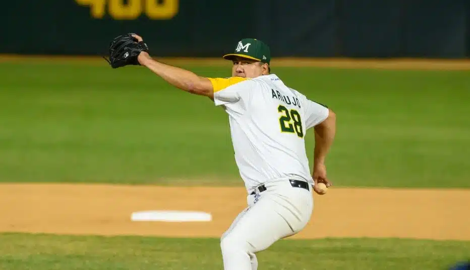 Omar Araujo abrió por Cañeros y lanzó 5 innings de una carrera