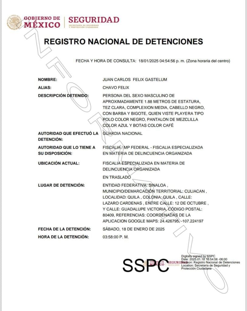 Registro nacional de detenciones